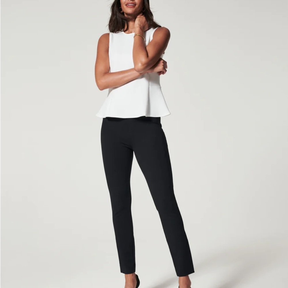 Spanx : The Perfect Pant, Ankle Back Seam Skinny (Black)